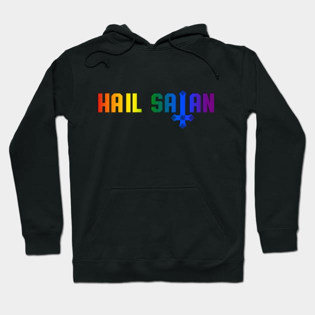 Hail Satan Rainbow | Satanic Pride LGBTQ Hoodie by WearSatan